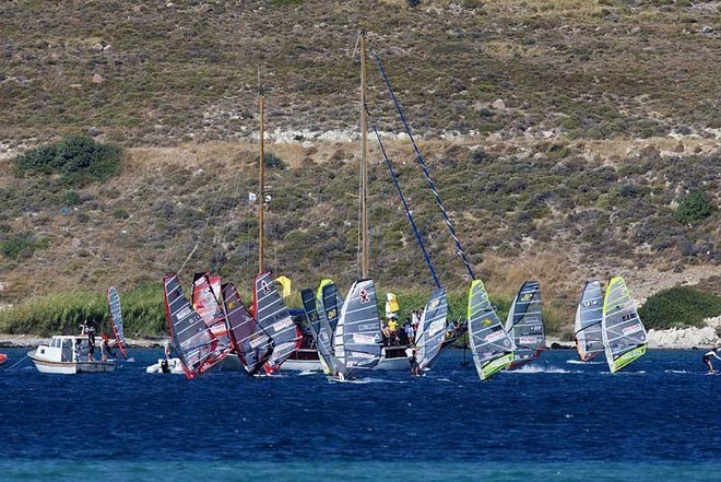 Gusty winds stop the racing - Pegasus Airlines Alacati PWA World Cup 2009 ©  John Carter / PWA http://www.pwaworldtour.com